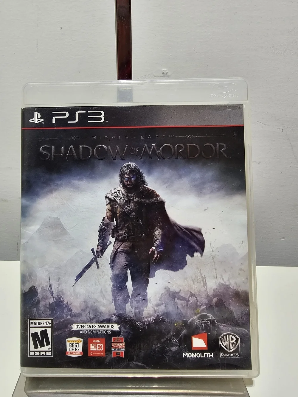 PlayStation PS3 Shadow of Mordor - Black Game Case